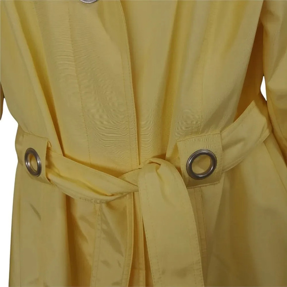 Novelti by AJG Wind/Water Resistant Coat Jacket  Yellow Tie Up XL - Picture 3 of 11